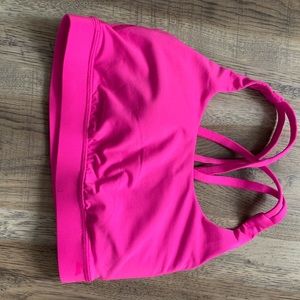 Sonic pink free to be bra, lululemon
